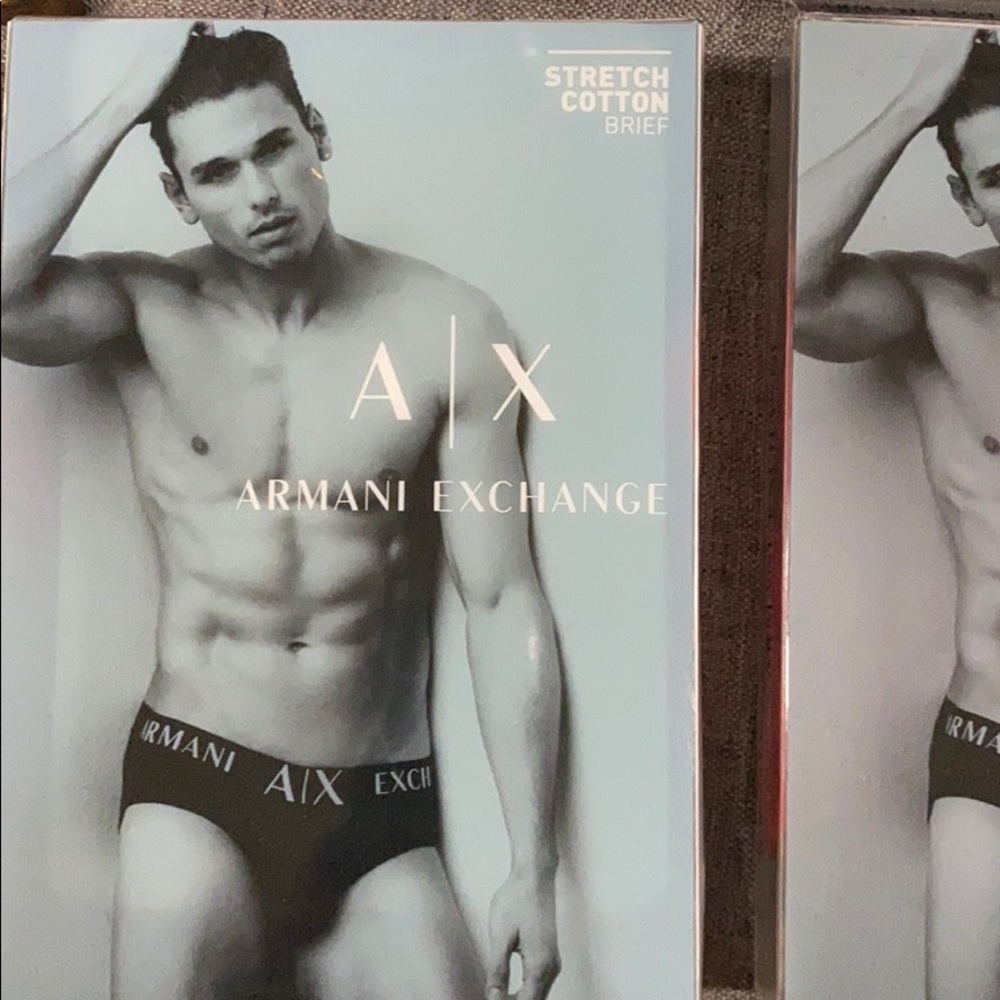 NWT Armani Exchange Red Cotton Brief